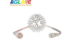 0.2-2W Programmable RGB - 35mm 9leds 5050SMD RGB LED pixel light amusement park bulbs