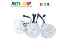 2.1-5W Programmable RGB - New 60mm Cabochon DMX512 Pixel LED Light With 18PCS DC24V For Amusement Rides