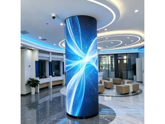 Custom Indoor LED Display - Creative Column Cylinder LED Display — Custom Sizes