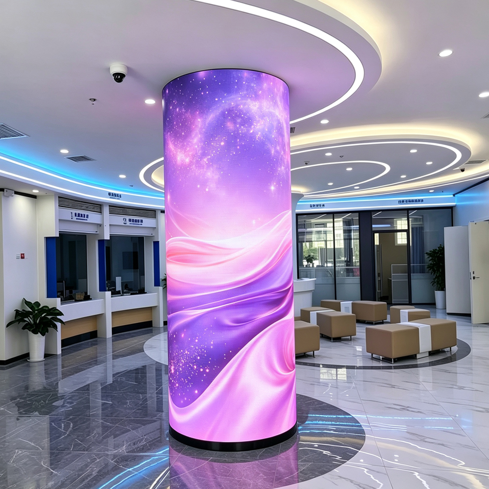 column cylinder led screen