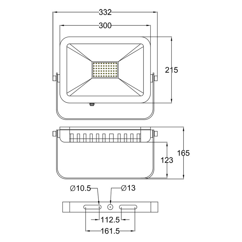 china 50w outdoor led flood light slim