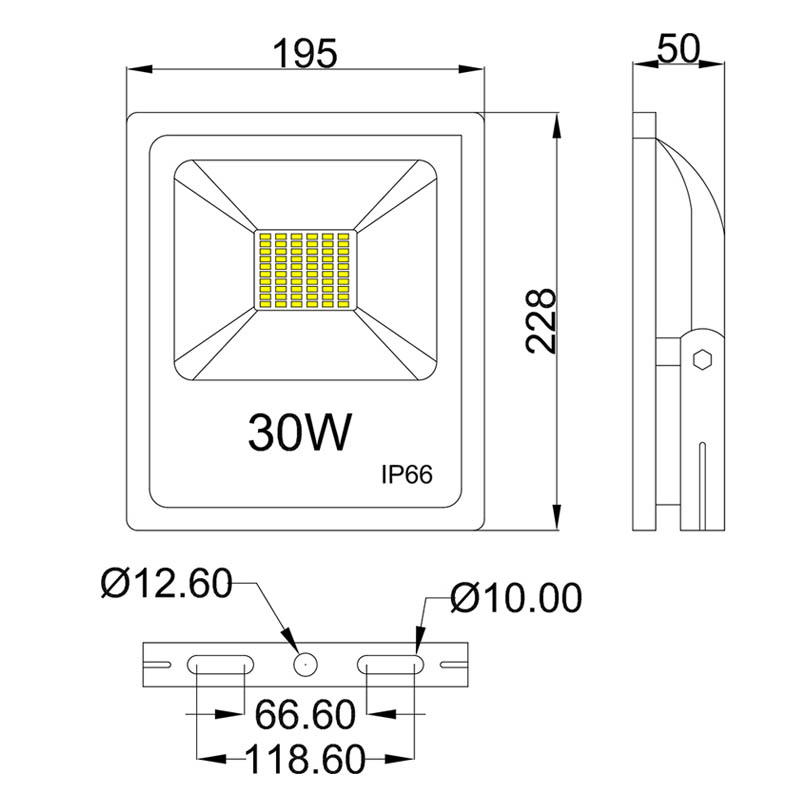 Ultra Slim SMD 30W flood light led