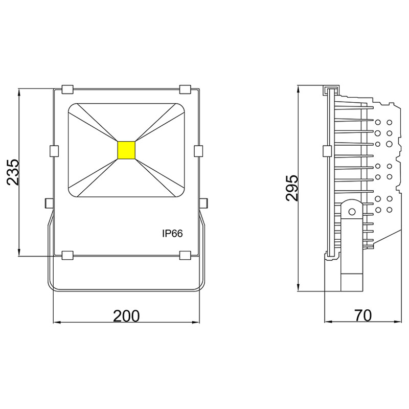 50w outdoor led basketball court flood lights